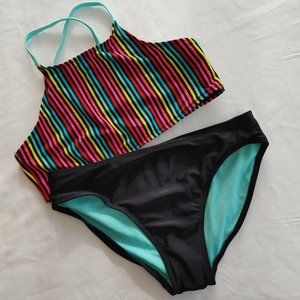 GIRLS STRIPED BIKINI